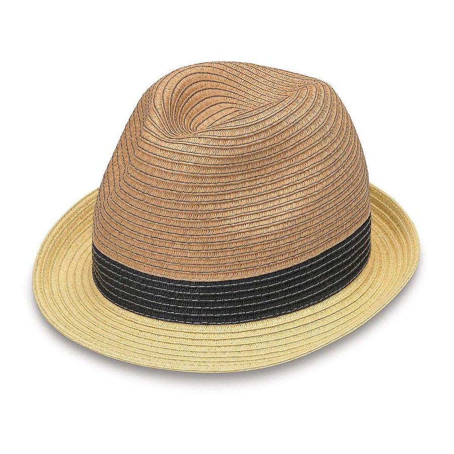 Dames Diiiz Fedora | St.Tropez Trilby St. Tropez Trilby-Natuurlijke Combo